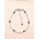 Ruby and Mother of Pearl Bracelet